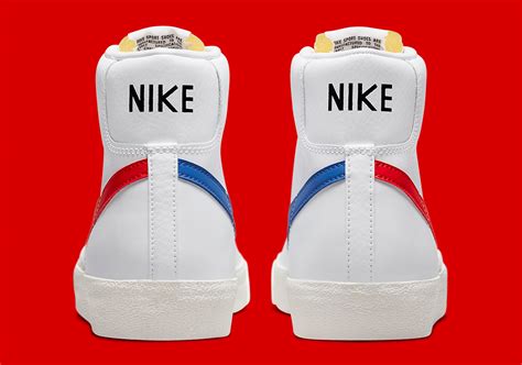 Nike Blazer Mid 77 White Blue Red Bq6806 117