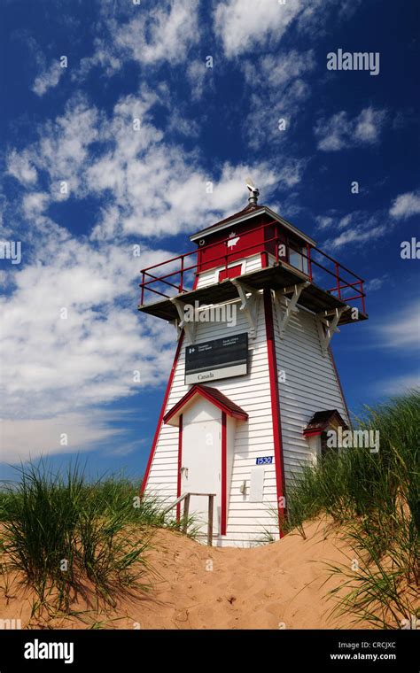 Lighthouse On Brackley Beach Prince Edward Island National Park