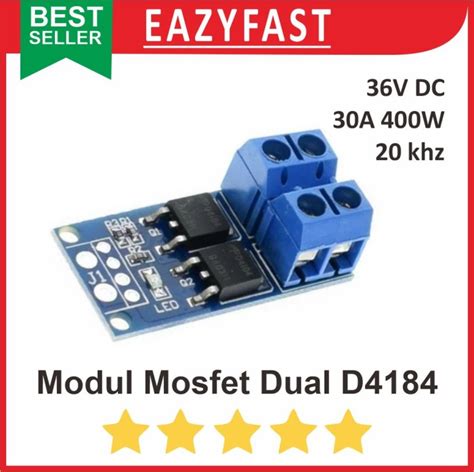 Jual Modul Dual Mosfet D V A Switch Trigger Driver Pwm Relay