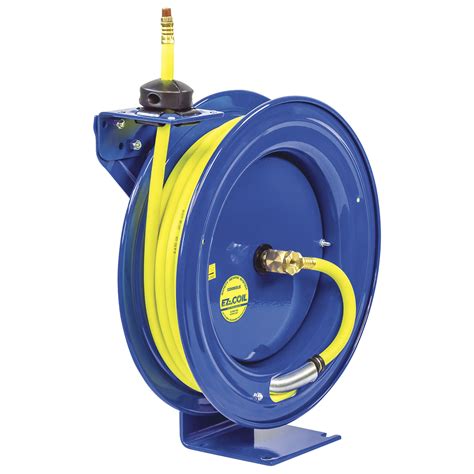Coxreels HV High-Visibility EZ-Coil Air/Water Hose Reel, With 1/2in. x