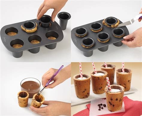 Molde para hacer vasitos o shots de galleta y chocolate Gastronomía Cía