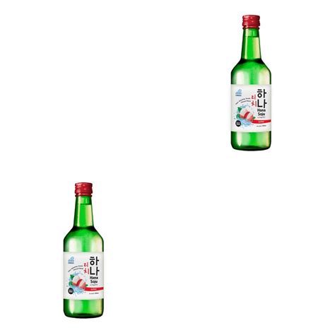 Bundle Of 2 Hana Soju By Chuga Lychee Soju 360ml Korean Shopee