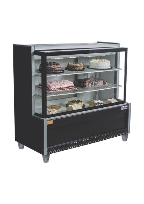 Vitrine Confeitaria Ar Forçado 1 75m Vidro Reto Linha Modular Fenix RF