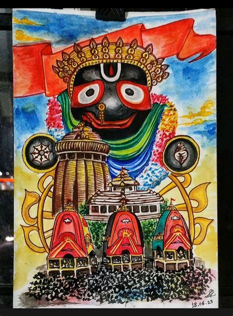 Jagannath Painting Art Rath Yatra Images Mini Canvas Art Book Art