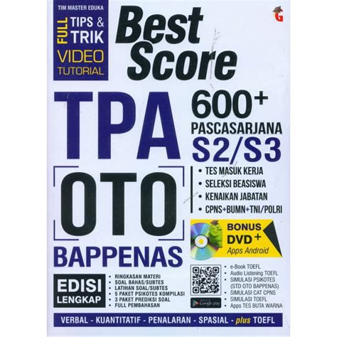 Jual Buku Best Score Tpa Oto Bappenas Shopee Indonesia