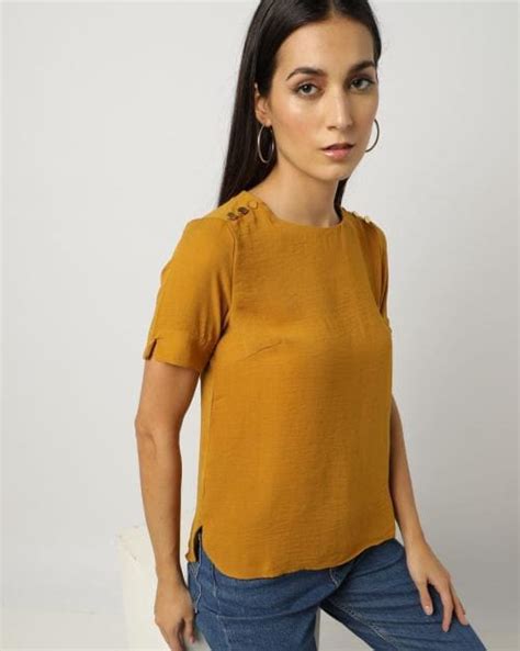 Buy Embellished Round Neck Top Online At Best Prices In India Jiomart