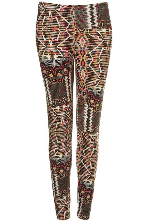 Aztec Legging I Die Aztec Print Leggings Topshop Outfit Aztec