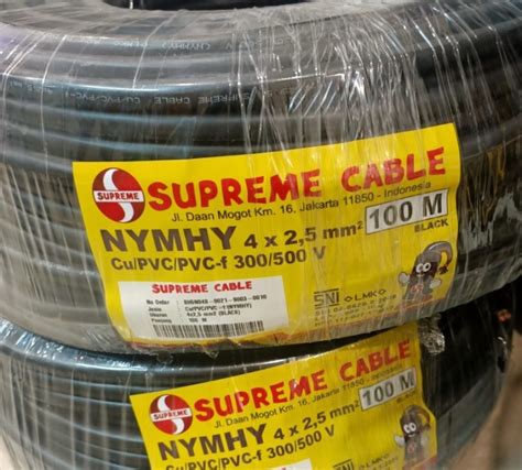 Jual Kabel Nyyhy X Mm X Mm Supreme Meter Roll Hitam