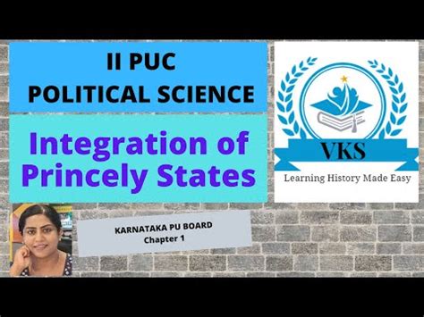 Integration Of Princely States Chapter 1 II PU Political Science