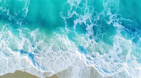 Captivating Aerial Perspective Of Sea Water S Surface With Enchanting