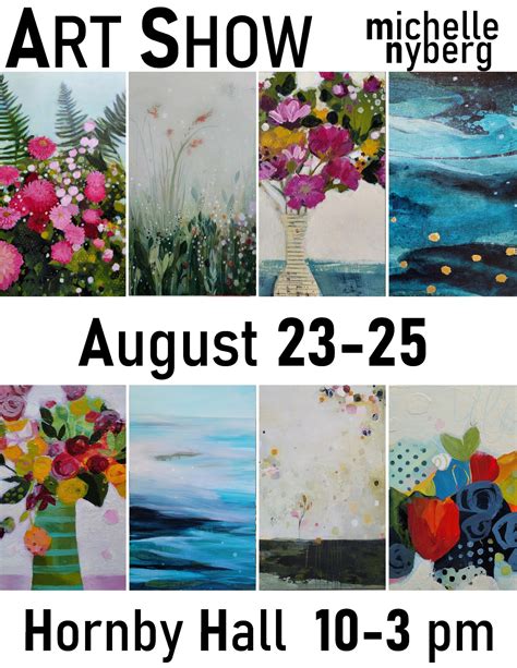 Hornby Island BC Upcoming Events Michelle Nyberg Art Show