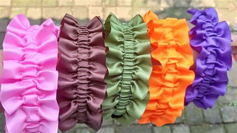 Diy Tutorial Cara Membuat Bandana Scrunchies Simple Mudah Diy Hair Bows Diy Hair