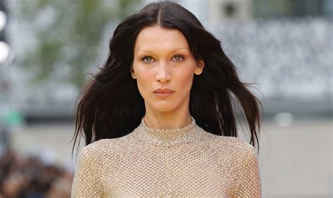 Bella Hadid Goes Braless In Eye Popping Display As She Models Skintight