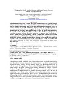 (PDF) Manipulating Google Scholar Citations and Google Scholar Metrics ...