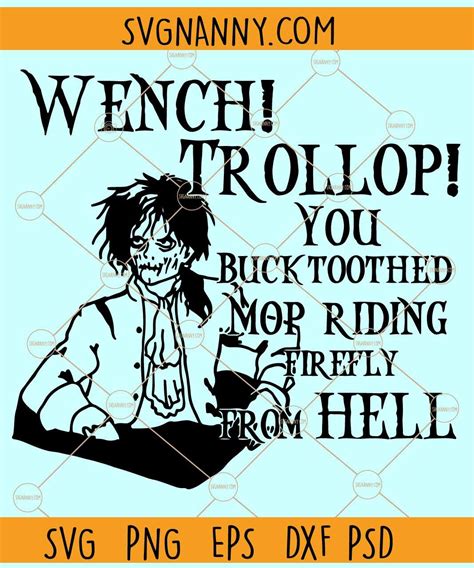 Best Wench Trollop Svg Billy Butcherson Svg Hocus Pocus Zombie Svg