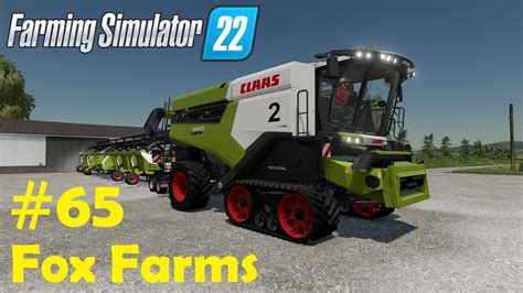 LS22 Fox Farms 65 neuer Drescher Gerste ernten Gras mähen Farming