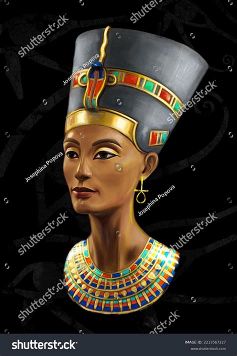 Nefertiti Queen Ancient Egypt Stock Illustration 2213567227 | Shutterstock