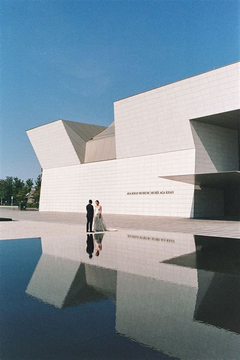 Modern Minimalist Wedding At The Aga Khan Museum In Toronto