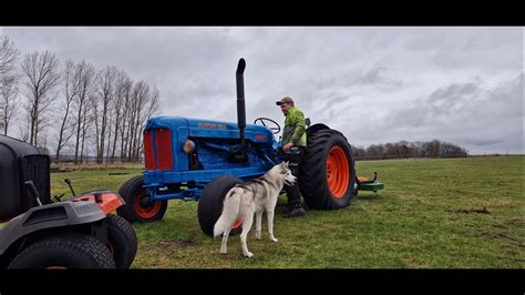 Fordson Major 6 Cyl Cold Start YouTube