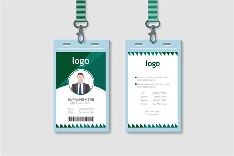 School Id Card Design Front and Back Graphic by Ju Design · Creative ...