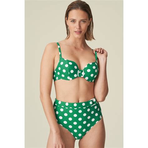 Bikini Verde A Lunares De Braga Alta Compra Ba O En Unas Con