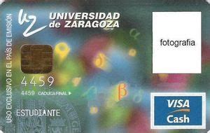 Bank Card Universidad De Zaragoza CAI Caja De Ahorros De La