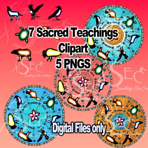 7 Sacred Teachings Clipart Indigenous Etsy