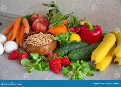 Healthy Fruits and Vegetables Stock Image - Image of health, food ...