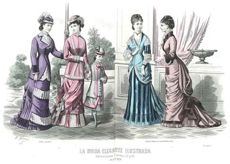 La Moda Elegante Ilustrada 1879 Victorian Fashion Fashion Fashion