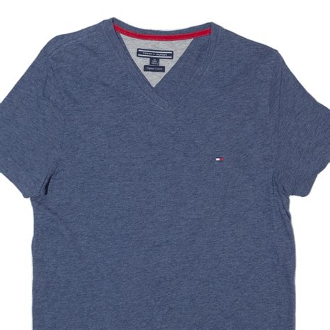 Tommy Hilfiger Mens T Shirt Blue V Neck Xs Ebay