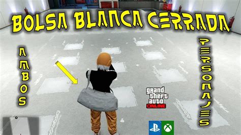 BOLSA DE ATRACOS BLANCA CERRADA AMBOS PERSONAJES GTA V ONLINE PS4 5