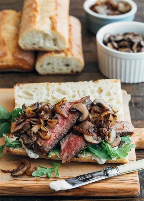 Steak Sandwich Recipe With Horseradish Mayo Striped Spatula