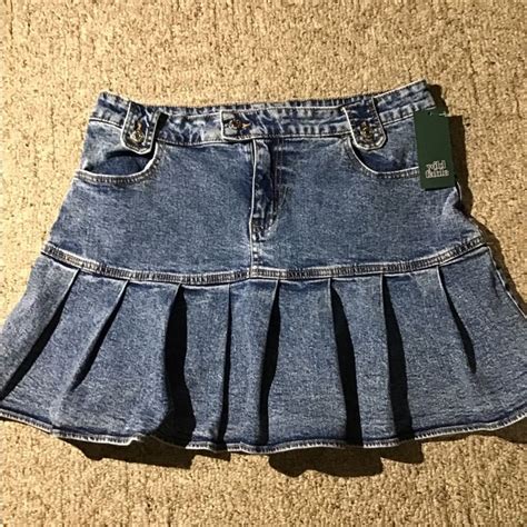 Womens Size 12 NWT Wild Fable Short Blue Jeans Denim Skirt In 2024