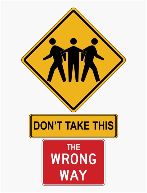 Wrong Way Sign , Png Download - Wrong Way Sign, Transparent Png - kindpng