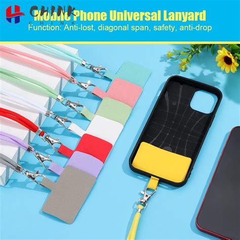 Universal Phone Lanyard Patch Adjustable Detachable Phone Safety Tether