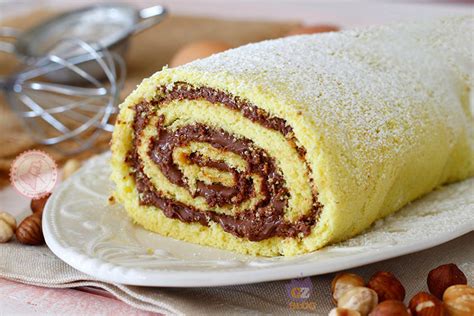 ROTOLO ALLA NUTELLA Morbidissimo Ricetta Dolce Facile