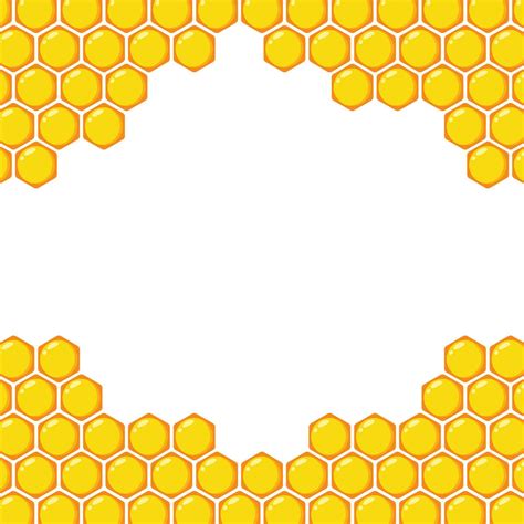 Bee comb pattern vector. Bee comb pattern wallpaper. free space for ...