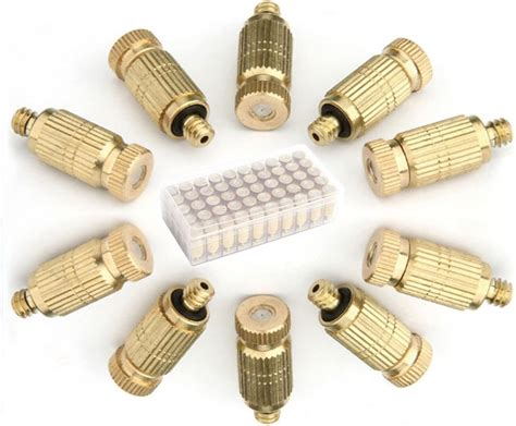 100pcs Brass Cooling Misting Nozzles Heads High Pressure Fogging Spray Head For