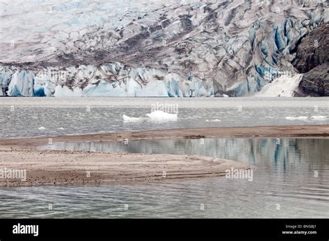 Alaska Juneau Mendenhall Glacier Tourist Attraction Ice Hi Res Stock