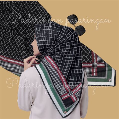 Jual Hijab Voal Palestina Motif Sorban Hijab Turki Sorban Hijab