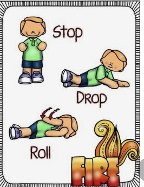 Emergency Drills Visual Routine Posters Supports Fire Drill Earthquake