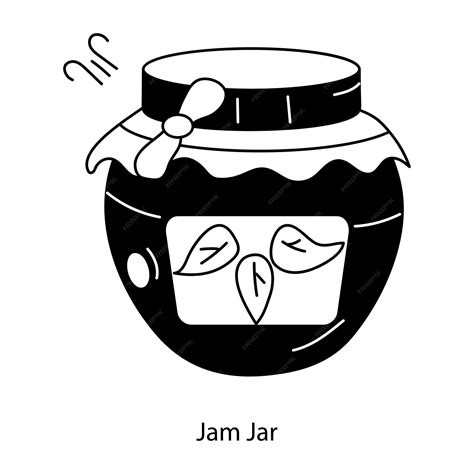 Premium Vector Heres A Doodle Icon Of Jam Jar