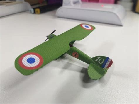 Nieuport Delage Nid C French Air Force Paper Model Ecardmodels