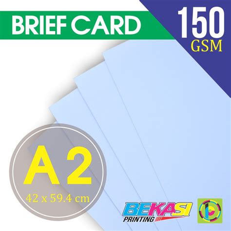 Jual Kertas Gambar Teknik Bc 150 Gsm Briefcard Ukuran A2 42 X 594