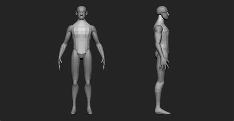 Artstation Simplified Male Base Mesh Resources