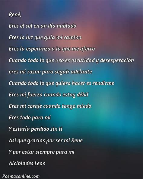 5 Poemas Para Rene Poemas Online