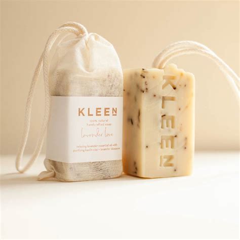 Kleen 100 Natural Soap Orange And Lavender 160g Bower Collective