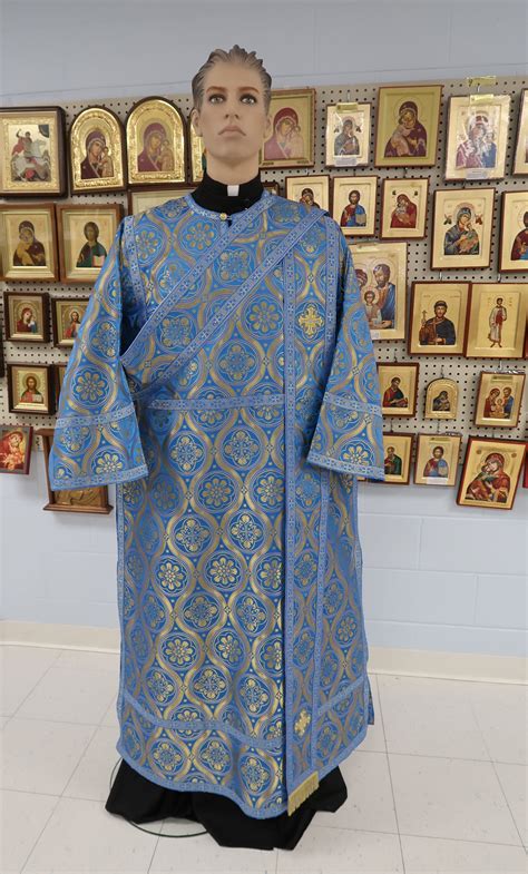 Blue Deacon Vestments – Byzantine Church Supplies