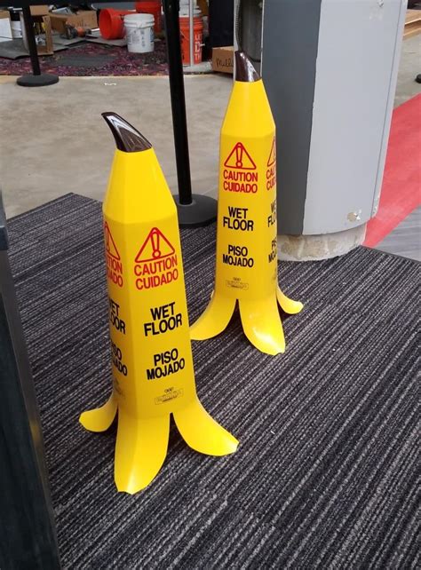 These wet floor signs. : r/funny