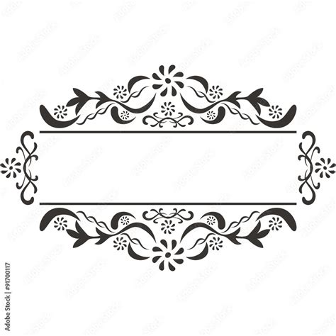 Square Vintage Frame Vector. frames and vignette for design template ...